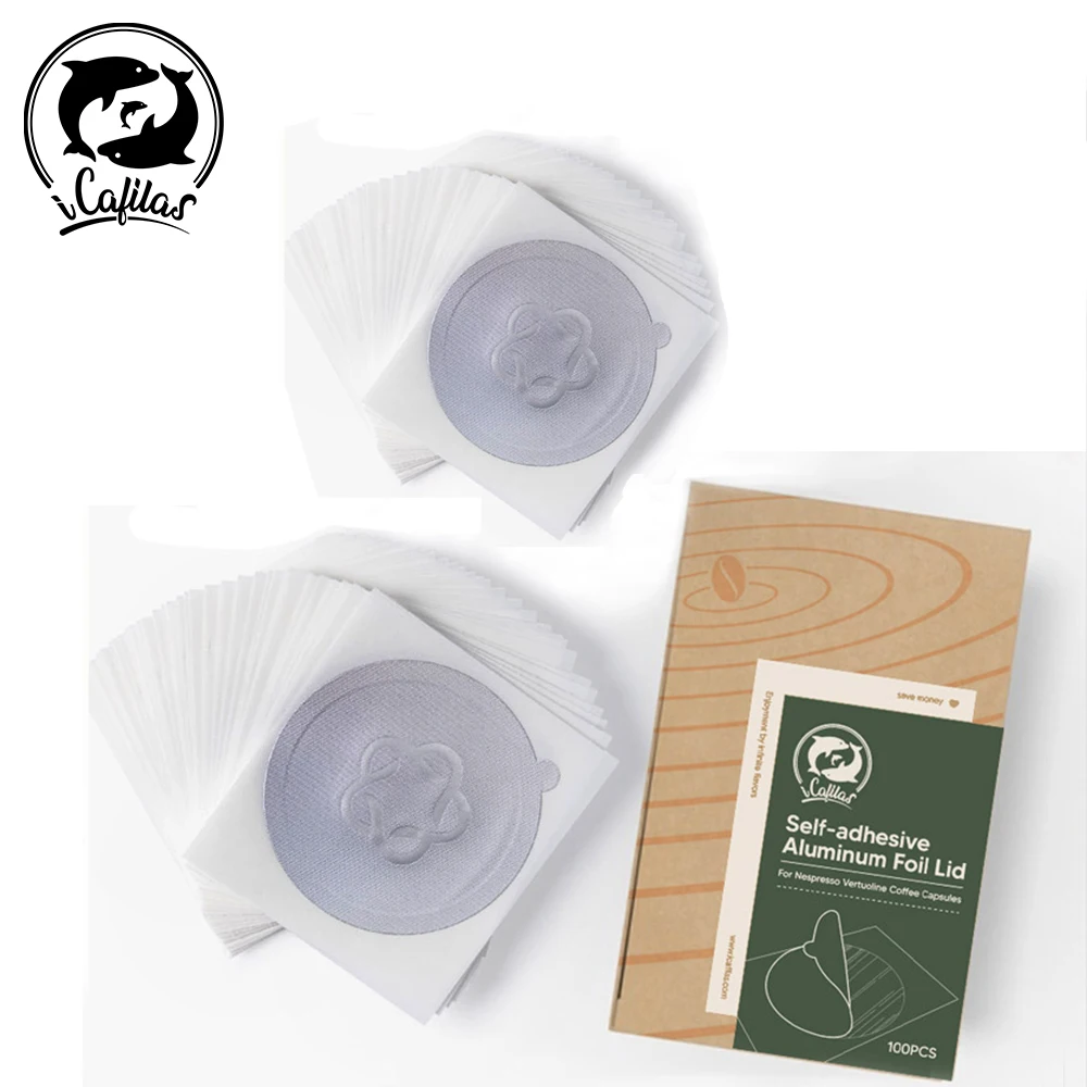 Icafilas Coperchi In Foglio Di Alluminio Per Vertuoline Capsule Originali Capsule Usa E Getta Sigilli Adesivi Per Nespresso Vertuo