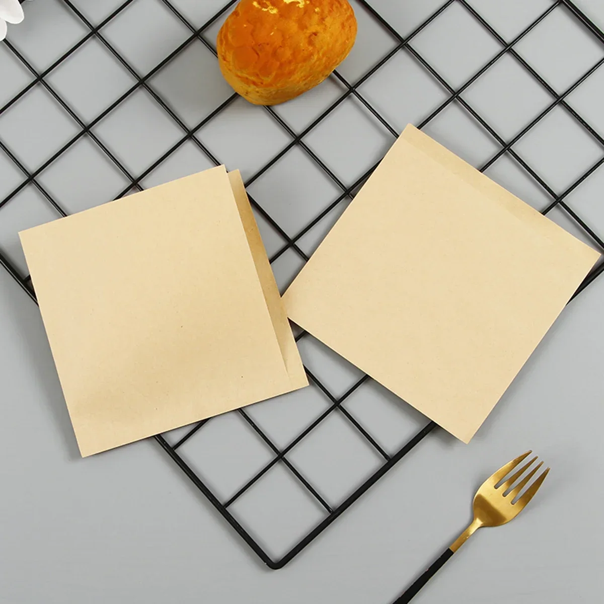 100pcs Triangular Kraft Paper Bags for Donuts, Sandwiches, Bakery, Bread & Food Pac... - SKU TKPB1613 - UGI Packaging