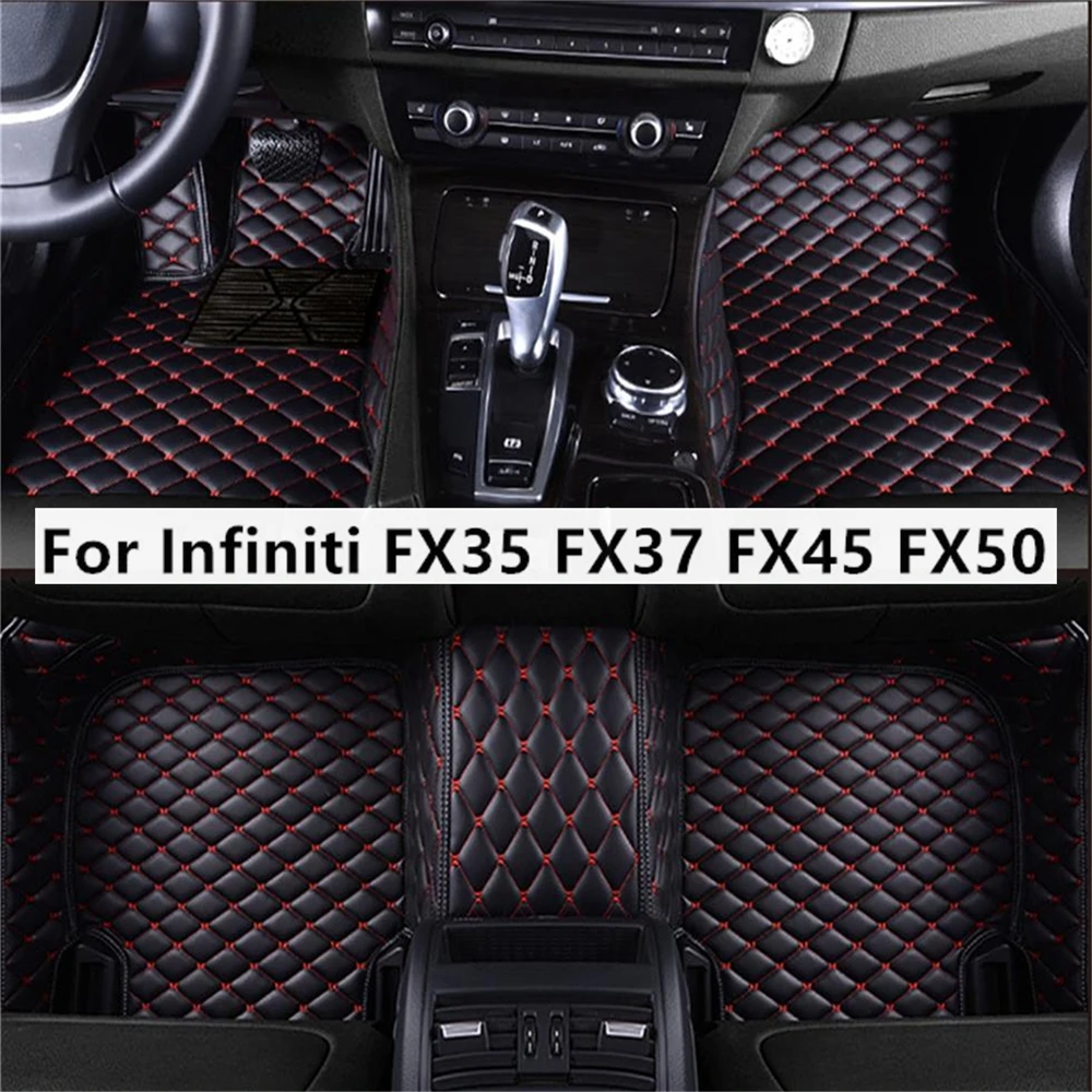 

Однотонные алмазные автомобильные коврики на заказ для Infiniti FX35 FX37 FX45 FX50 2009-2013 лет, автомобильные коврики, Аксессуары для ног