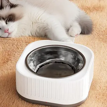 Pet Heated Water Bowl 35-40 Cat Dog Thermostatic Heating Water Dispenser with Removable Bowl Pet Drinking Supplies for Cold 2