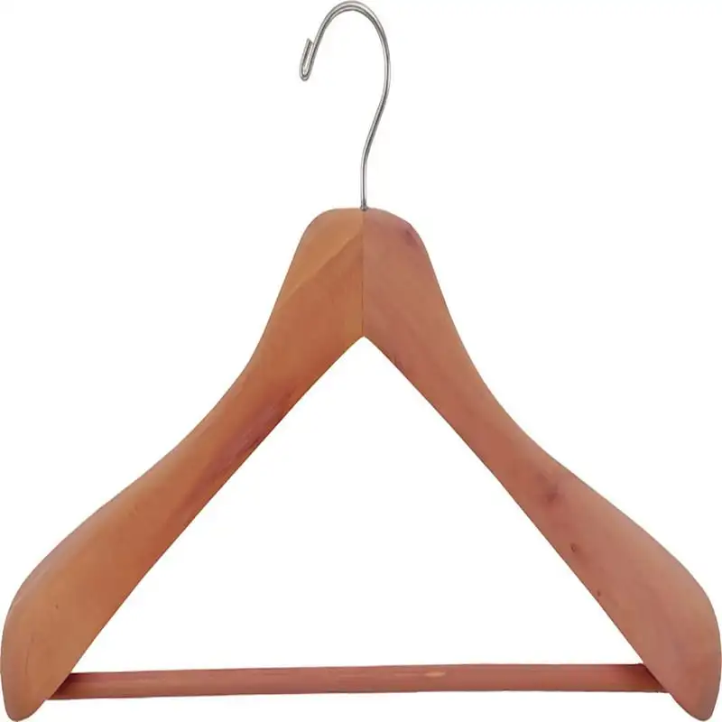Cedar Contoured Coat Hanger with wide shoulder - More Than A