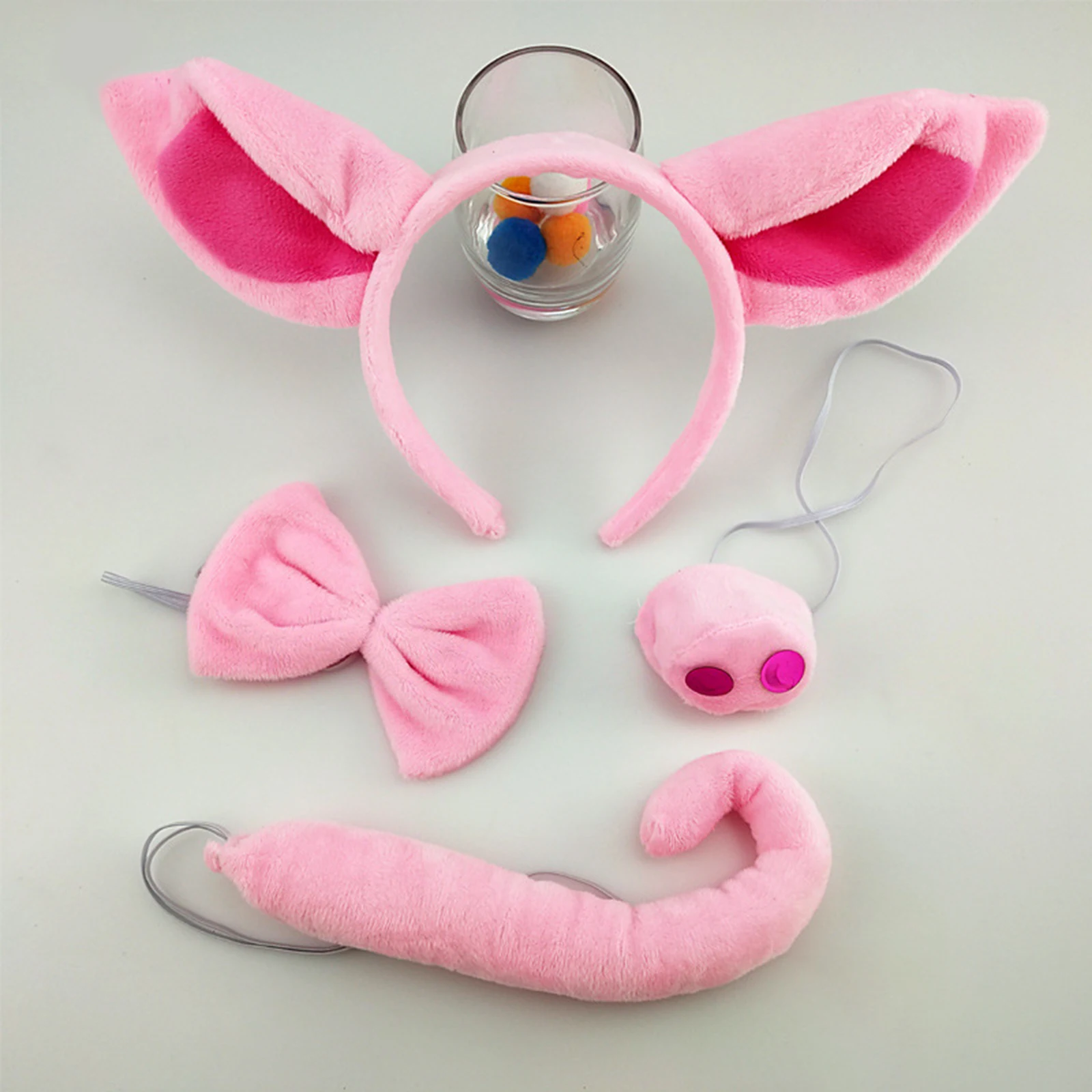 Pig Costume Set 4 Pieces Kids Cosplay Party Props