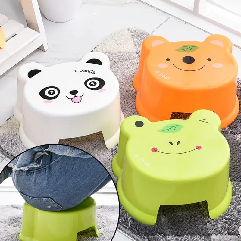 Cartoon Living Room Plastic Stool for Bathroom