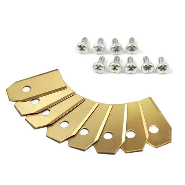 30/45 Pack Pown Robot Blade Gold Lawn Mover Csere Penge Kerti Fűnyíróhoz Automower Yardforce Kert Szerszámok - Image 3