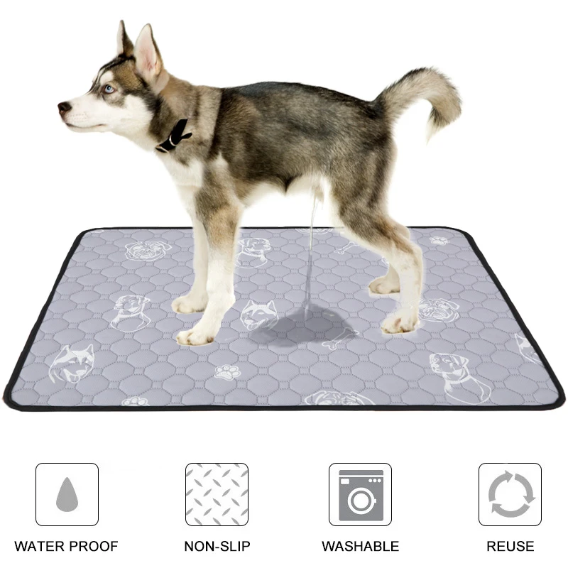 Dog Mat Waterproof Washable Dog Pet Diaper Mat Reusable Super
