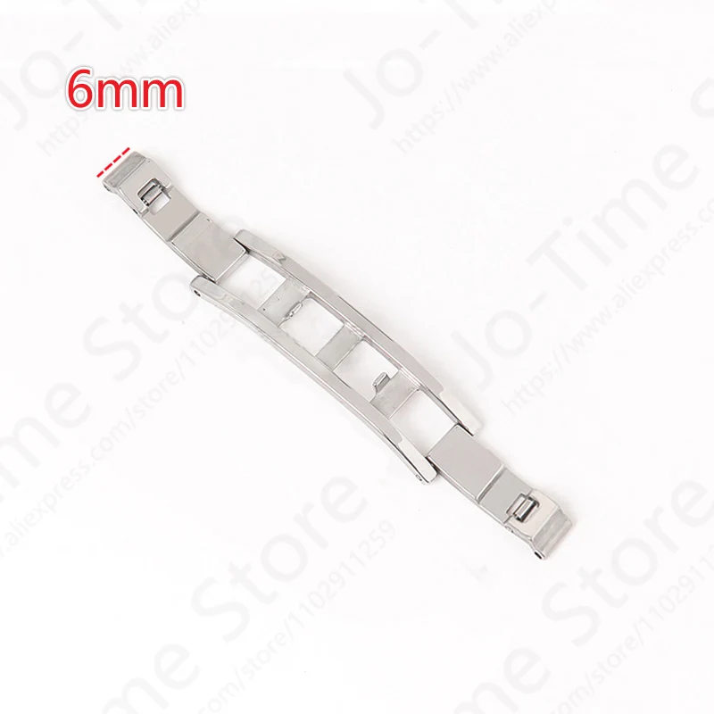 2 Fibbie Pieghevoli A Farfalla Per Orologio | Acciaio Inox 3-6mm | Tiro Doppio Universale