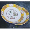 25-40cm Jade-Yellow Enamel Tea Plate Hand-Crafted Palace-Inspired Multi-Functional Durable  Food-Safe Bowls Soup  Plates Trays 5