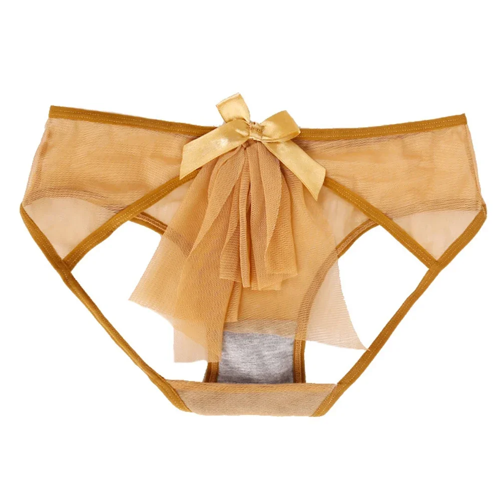 Women Panties Sexy Lingerie Open Butt G-string Open Crotch See Through Mesh Bow Briefs female underwear,seamless panties,cotton panties,lace panties,womens underwear,brazilian underwear