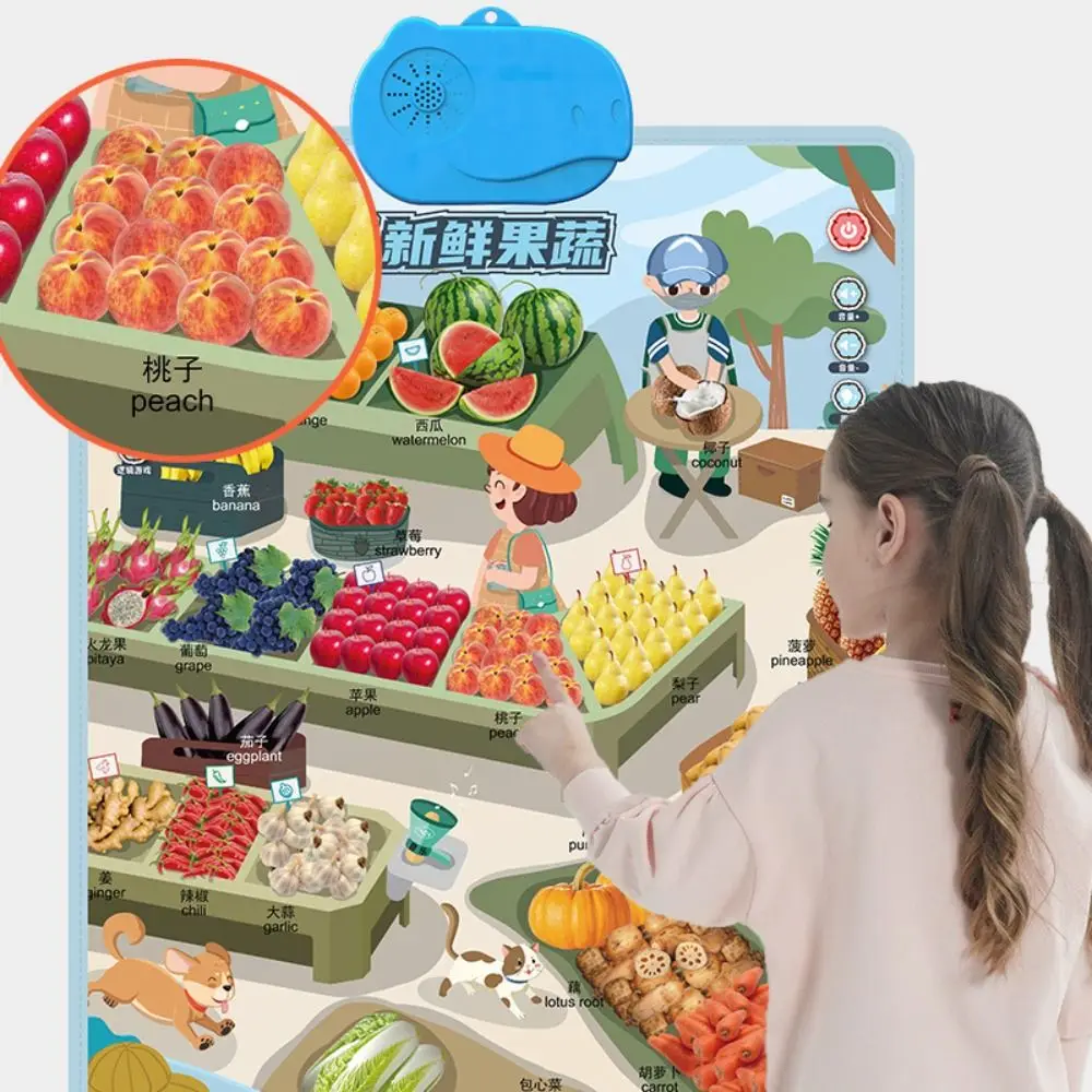 

Learning Picture Early Education Voice Sound Baby Learning Toys Audio Wall Chart Audio Book Children's Cognitive Enlightenment