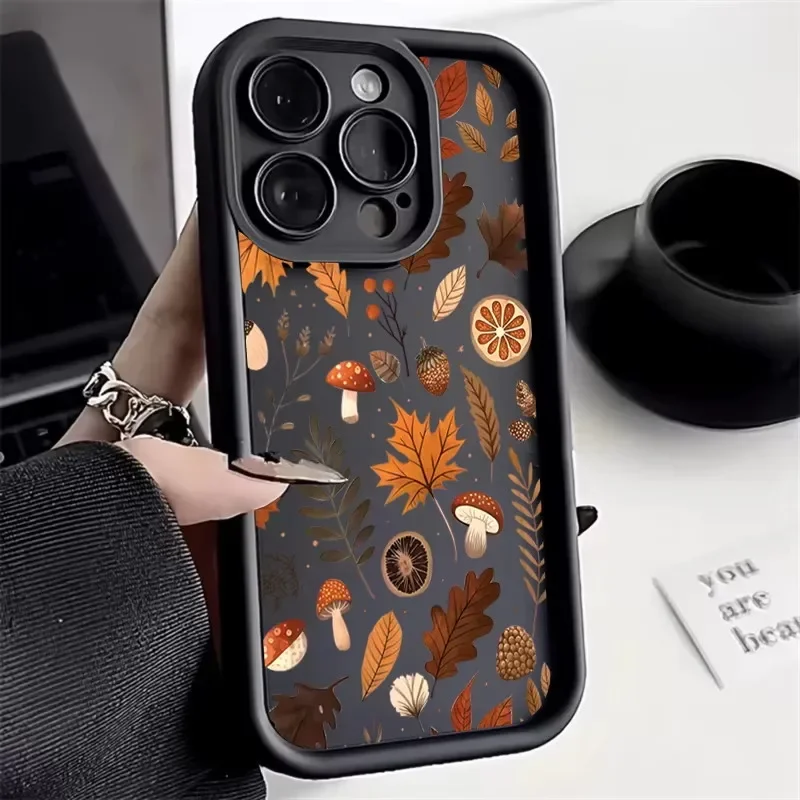 Autumn Mushrooms TPU Shockproof Phone Case