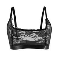 Femmes Lingerie pure dentelle florale sans fil sans coussinet soutien-gorge sous-vêtements sangle réglable sans doublure brassière Lingerie élégant femmes soutiens-gorge 1