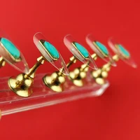 B38 100 Pièces Embouts en Gel Souple PMMA Taille Unique Faux Ongles Recharge Forme Amande Couverture Complète Extension d'Ongles Présentoir Vernis 4