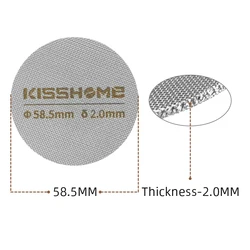 Reusable Espresso Machine Coffee Puck Screen Filter Tool (58.5mm 2.0mm)