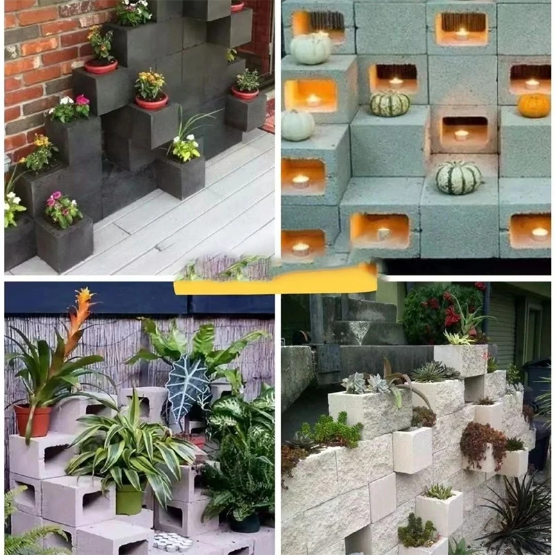 Personalized Hollow Brick Mold Flower Pot Cement Concrete Plastic Mold River Slope Protection Reservoir Embankment Ecology concrete molds
