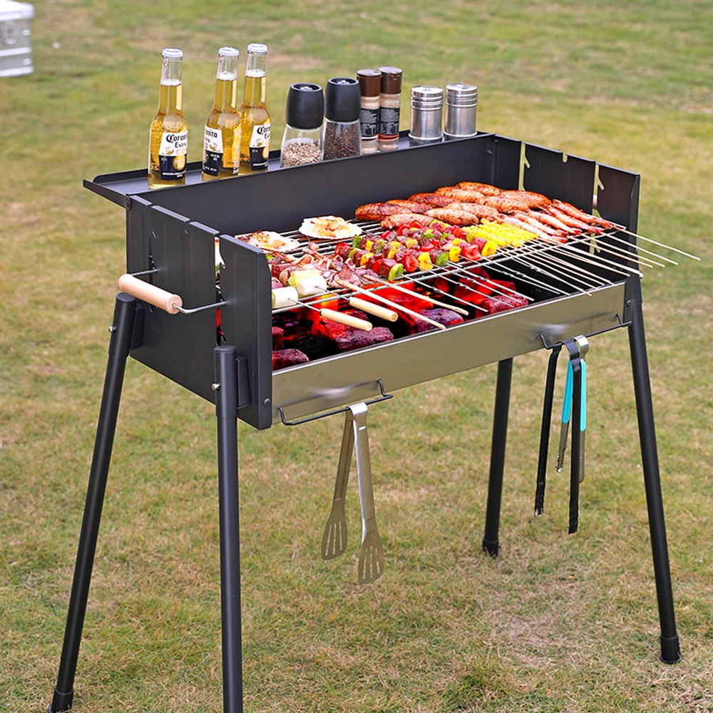 

Portable Barbecue Rack Charcoal Grill BBQ Stove Outdoor Cooking Camping Picnics Luxury Big Size High End BBQ Rack