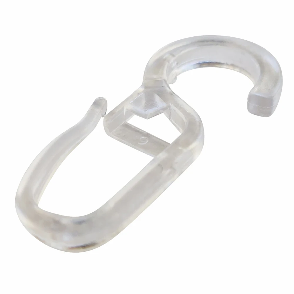 

Curtain Ring Curtain Hooks Click PC Part Reusable 100pcs 30*14.5mm Hardware Durable High-Quality Materials New