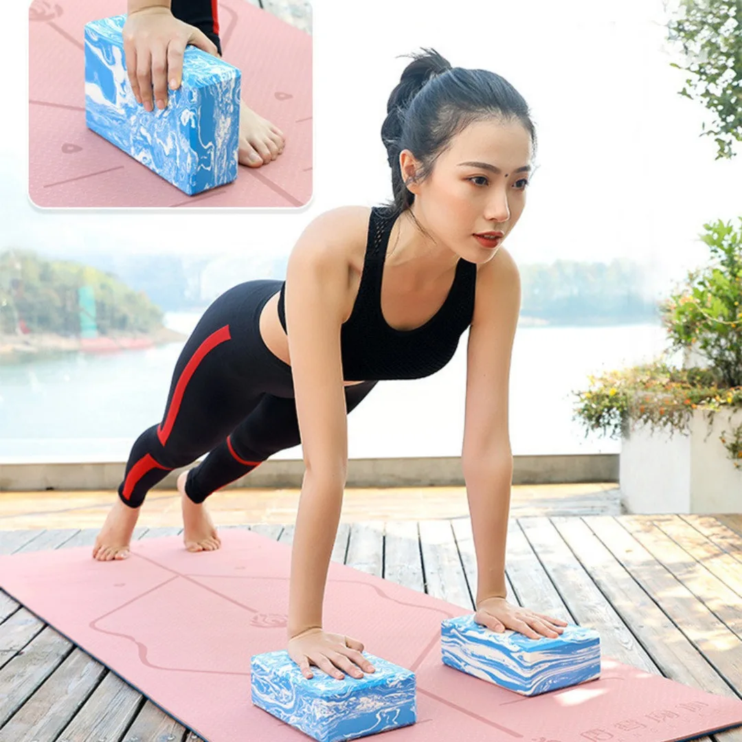 

Yoga Brick Tile High-density EVA Camouflage Non-slip Anti-pressure Sports Fitness Exercise Accessories Pilates Foam Yoga Blocks