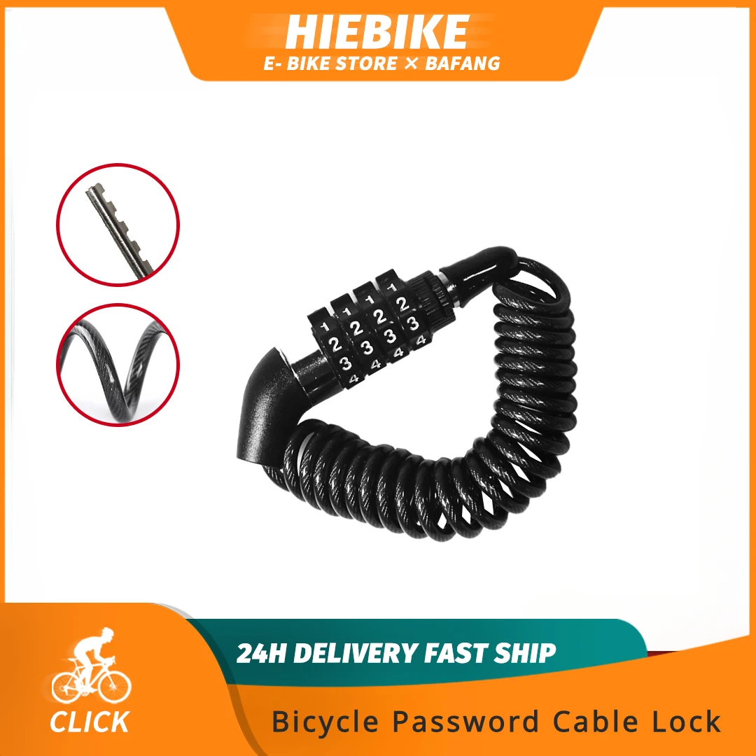 

Bicycle Mini Password Lock Portable Helmet Lock Durable Steel Wire Lock Mountain Bike Frame Lock Bicycle Accessories