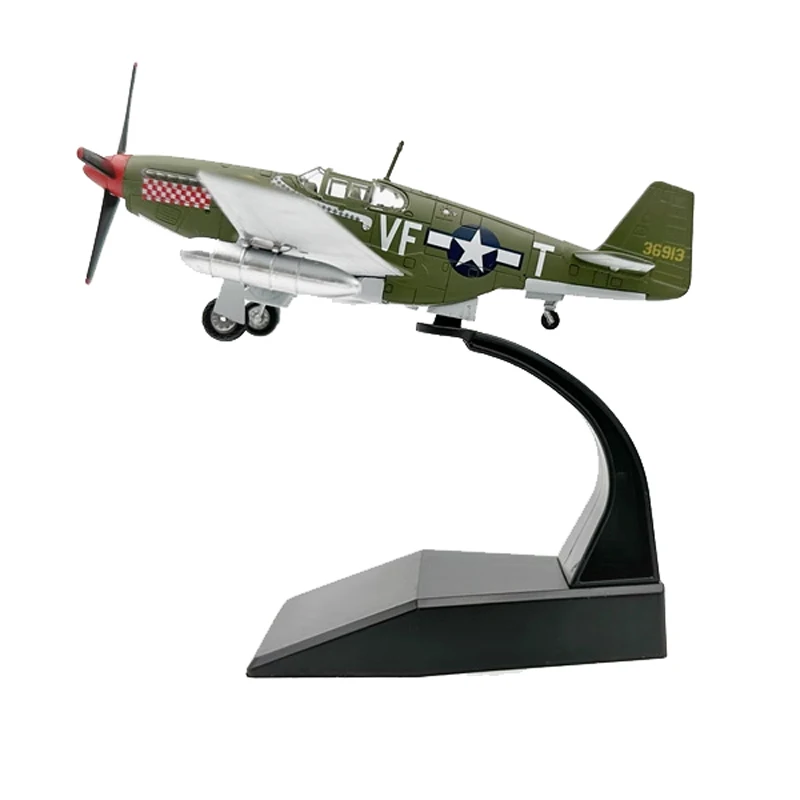 1: 72 us p51 mustang航空機モデル世界戦争ii戦闘機合金ダイ