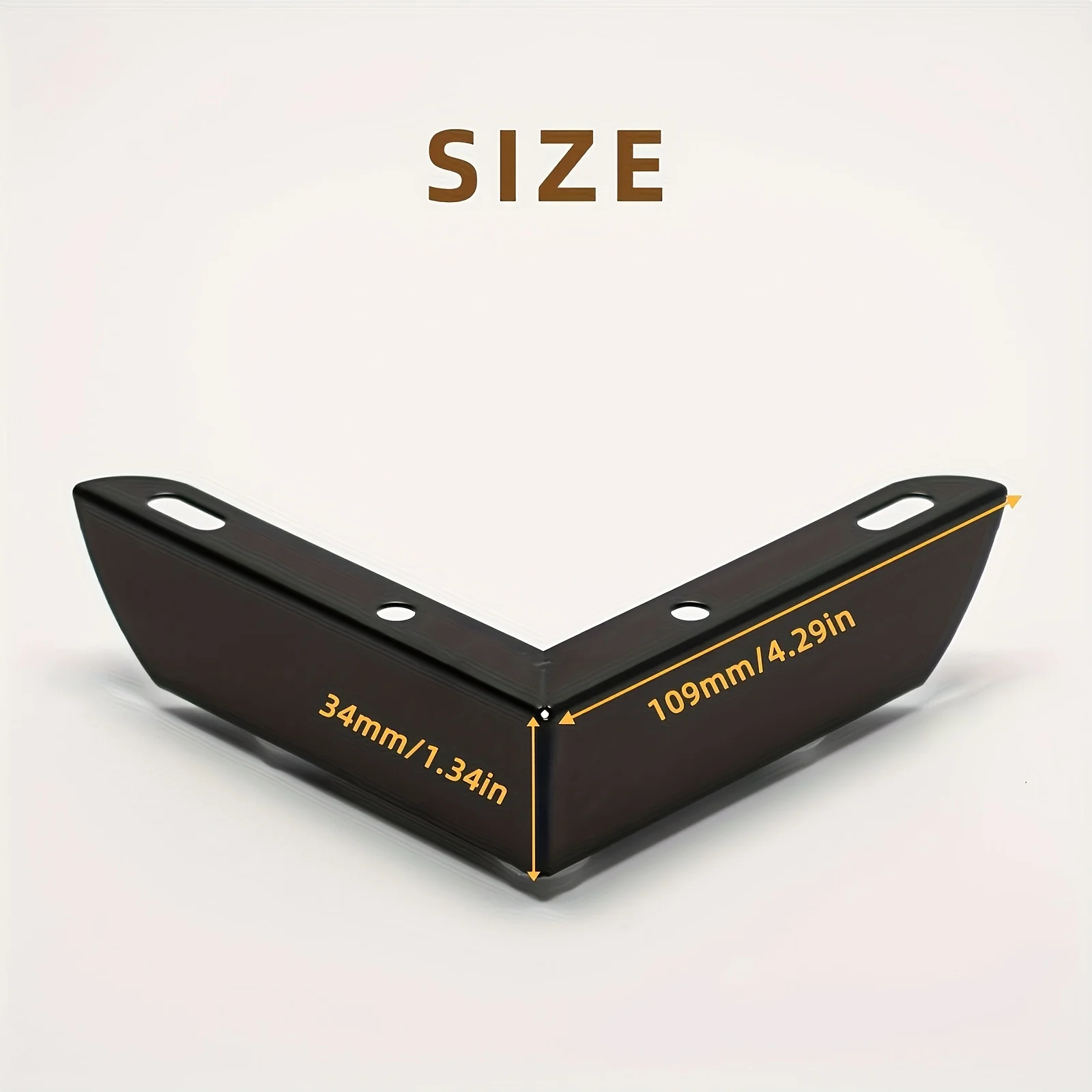 4PCS Minimalist L-Shaped Furniture Leg Set for Bedside Tables and Sofas
