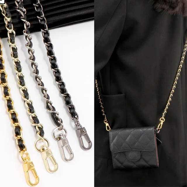 chain leather bag strap chanel replacement