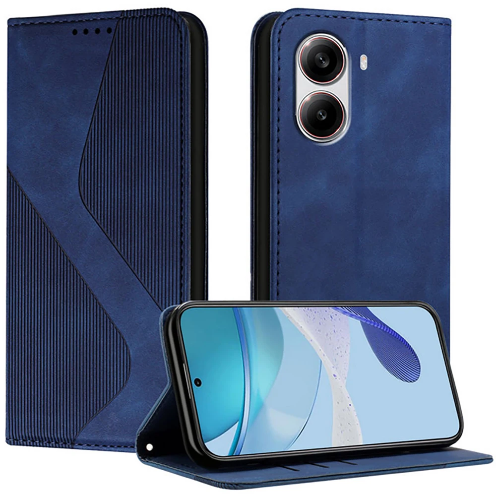 Magnetic Luxury Leather Book Wallet Case