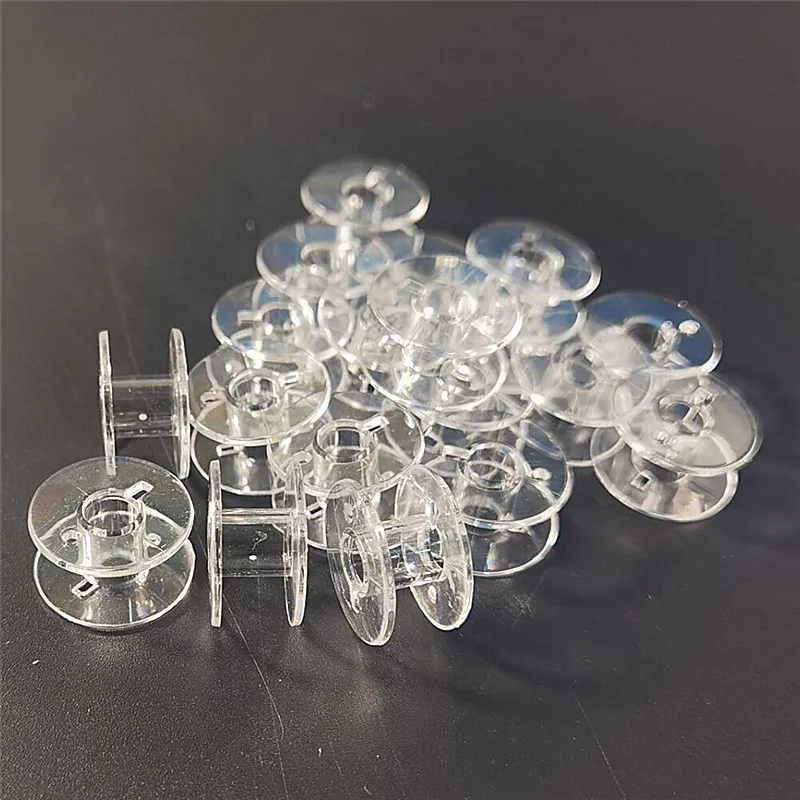 Description Picture 3 of item30pcs Plastic Sewing Bobbins for Sewing Machine Transparent Empty Spools Universal Threads Bobbins DIY Sewing Accessories