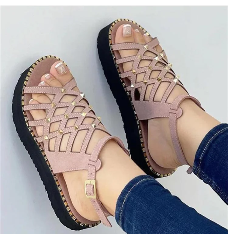 Women Sandals Lightweight Platform Sandals For Summer Shoes Women Heels Sandals 2022 Casual Chaussure Femme Flat Heel Sandalias