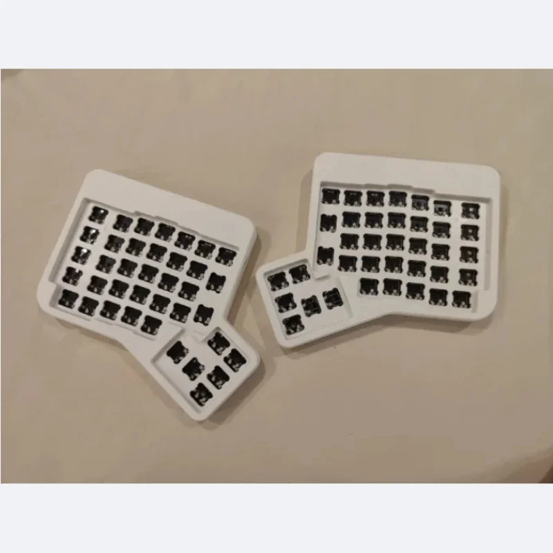 Ergodox 분할 Ergo 키보드 키트, 맞춤형 2.4G 무선 핫 플러그 분할 키보드, 기계식 Ergo 레이아웃 Prog, 램블 VIA/바이알 키