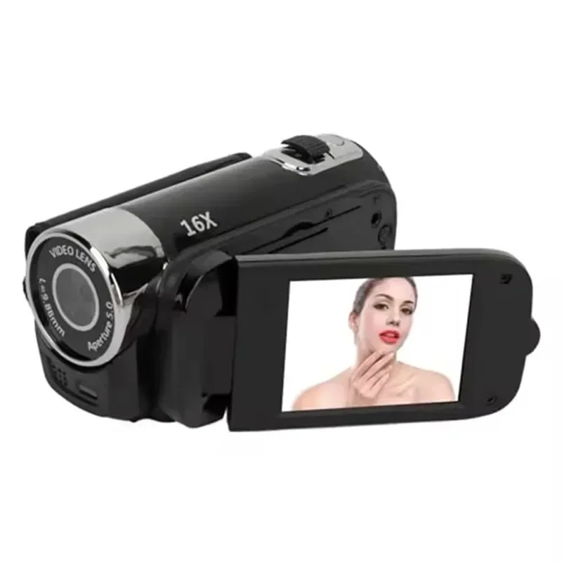 D90 1080P 16MP Digital Camera 2.4 Inch Rotatable Screen Camcorder 16X Zoom HD Video Recorder with Fill Light HD Video Camcorder 5