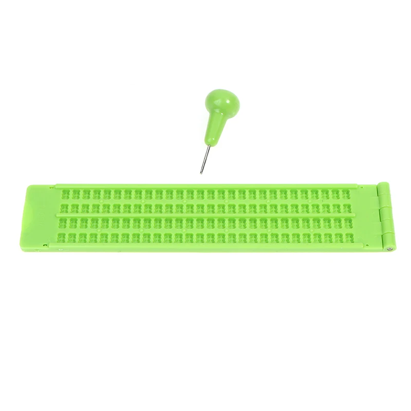 Plastic Braille Writing Clipboard School Portable Practical With Stylus Practice