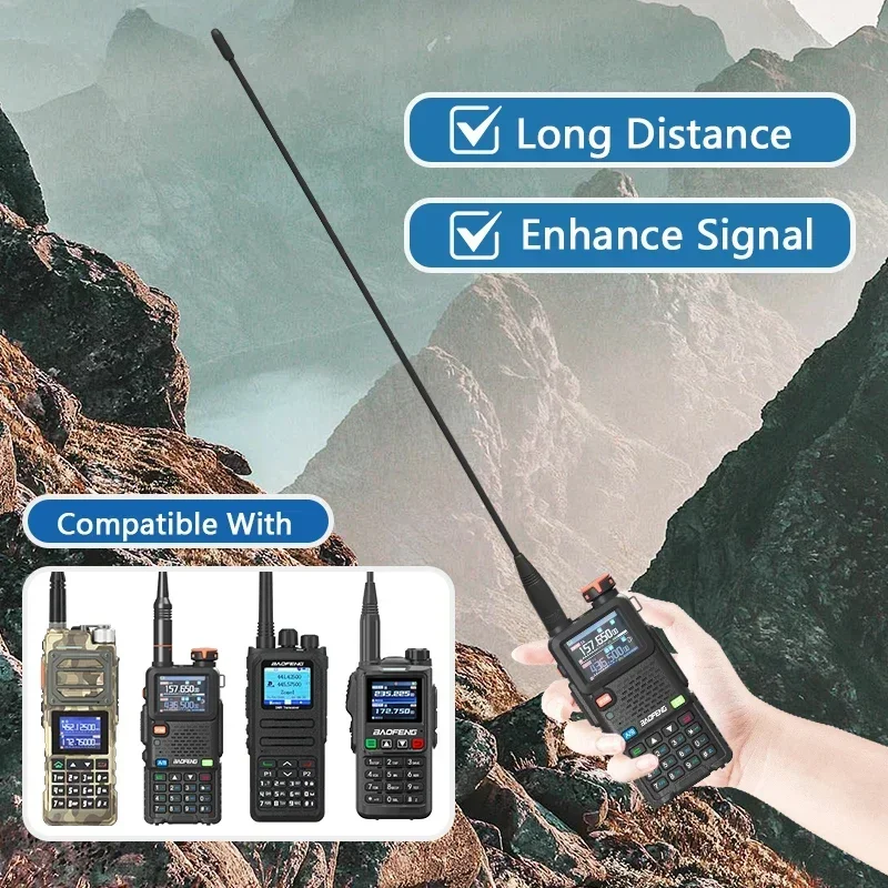 NA-320A Antenna Originale Nagoya Tri-Band SMA-Femmina 144-220-440Mhz Antenna Morbida Frusta Per Retevis RA685 RT86 RT5 RT22 H-777 Radio - immagine 5