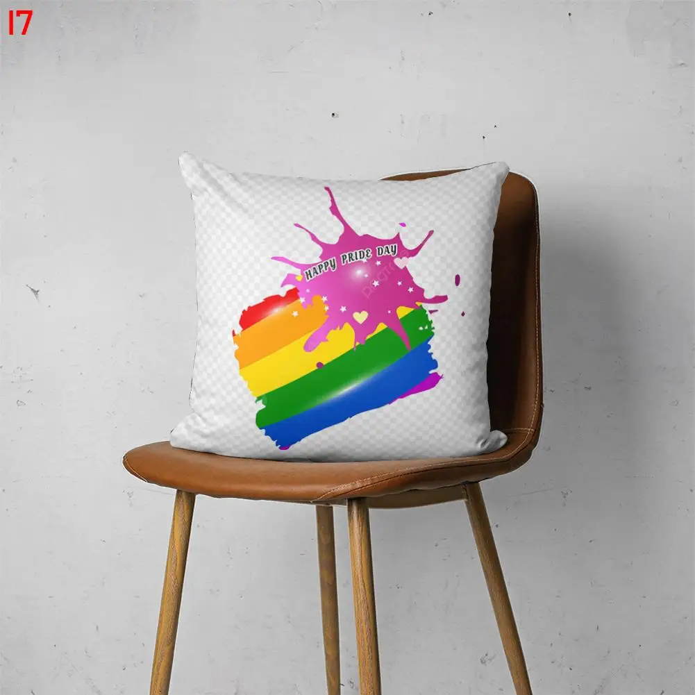 

PRIDE MONTH 00017 Customizable Bedroom Bed Sofa Hotel Car Lumbar Pillow Fashion Decorative Cover