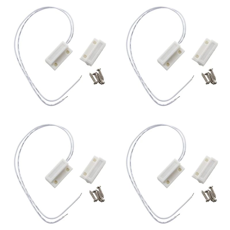 

Hot-4X White Door Window Contacts Magnetic Reed Switch Sensor