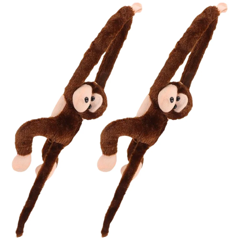 

70cm Long-Armed Monkey Shaped Plush Toy Long Arm Tail Soft Stuffed Hanging Doll Toy Curtain Pendant Birthday Gift For Kids