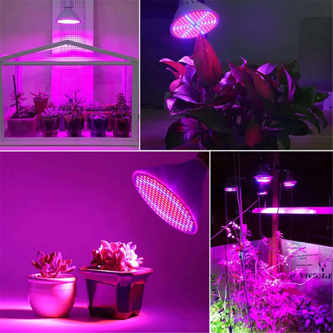 1/2 Heads 6W 15W 20W LED Grow Light E27 Phyto Lamp for Plants Moveable Plant Clip Lamp for Seeds Flower Growing Tent