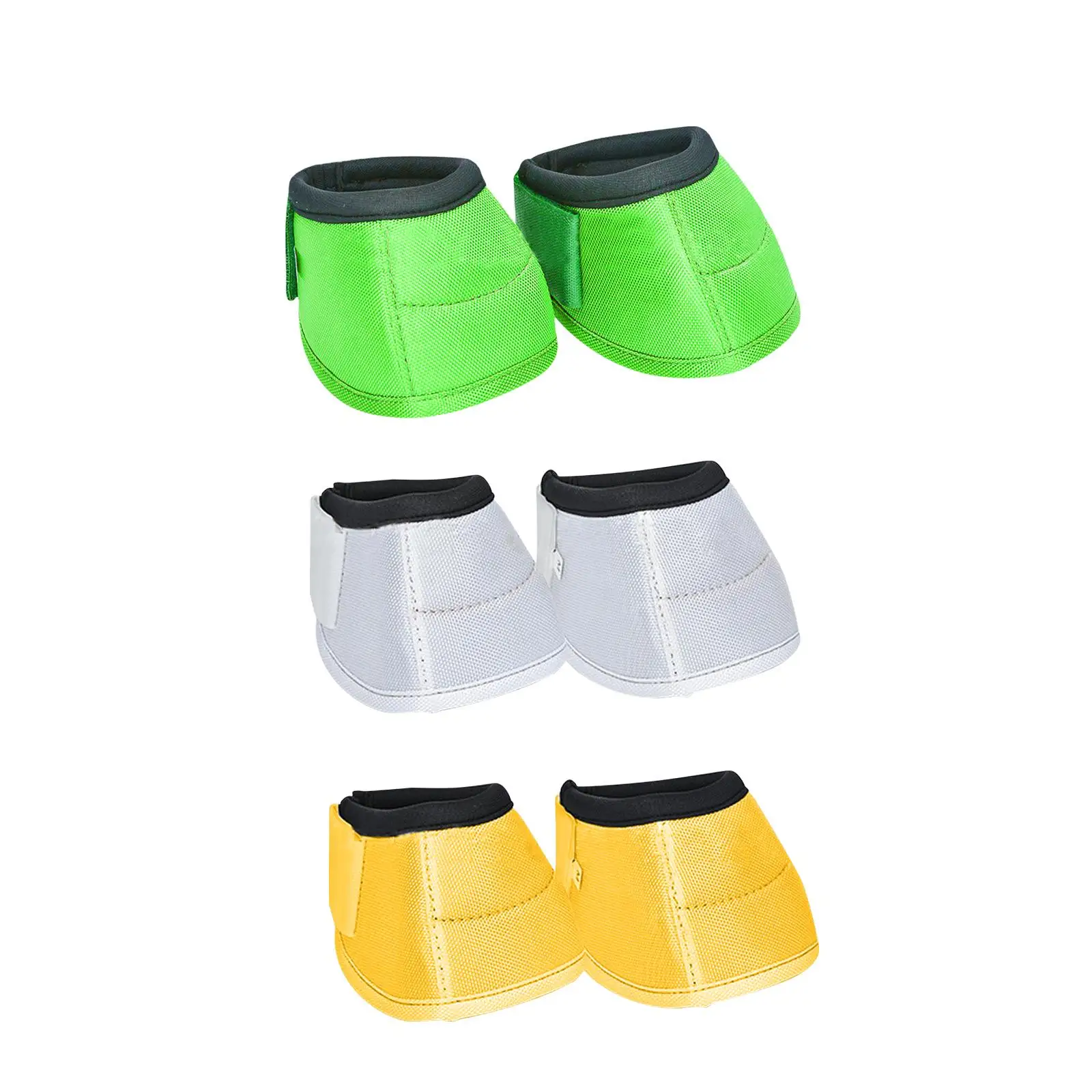 2Pcs Horse Bell Boots Horse Care Boot Durable 1680D Oxford Cloth Tear Resistant 2