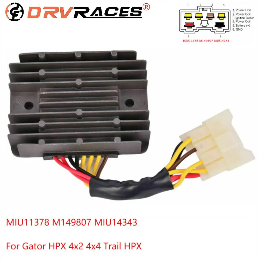 Motorcycle Voltage Regulator Rectifier For Gator Hpx 4X2 4X4 Trail Hpx Miu11378 M149807 Miu14343 