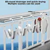 Shoe Drying Display Hook Rotating Home Slipper Holder Space-Saving Drying Shoe Rack For Home Outdoor Use Portable Practical 2