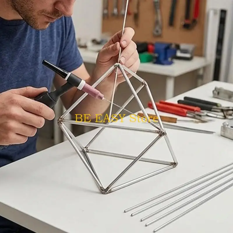 E28F 50Pcs 알루미늄 플럭스 코어 용접 와이어 용접 납땜을 위한 쉬운 녹는 용접봉