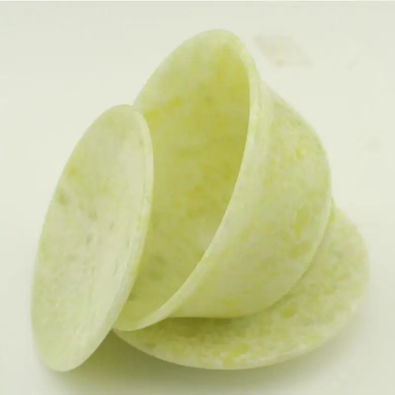 Gaiwan Natural Jade Health Gongfu Teaware Genuine Chinese Jades Stone Bowl Cover Teacups Chinese Tea Ceremony Kung Fu Teaset