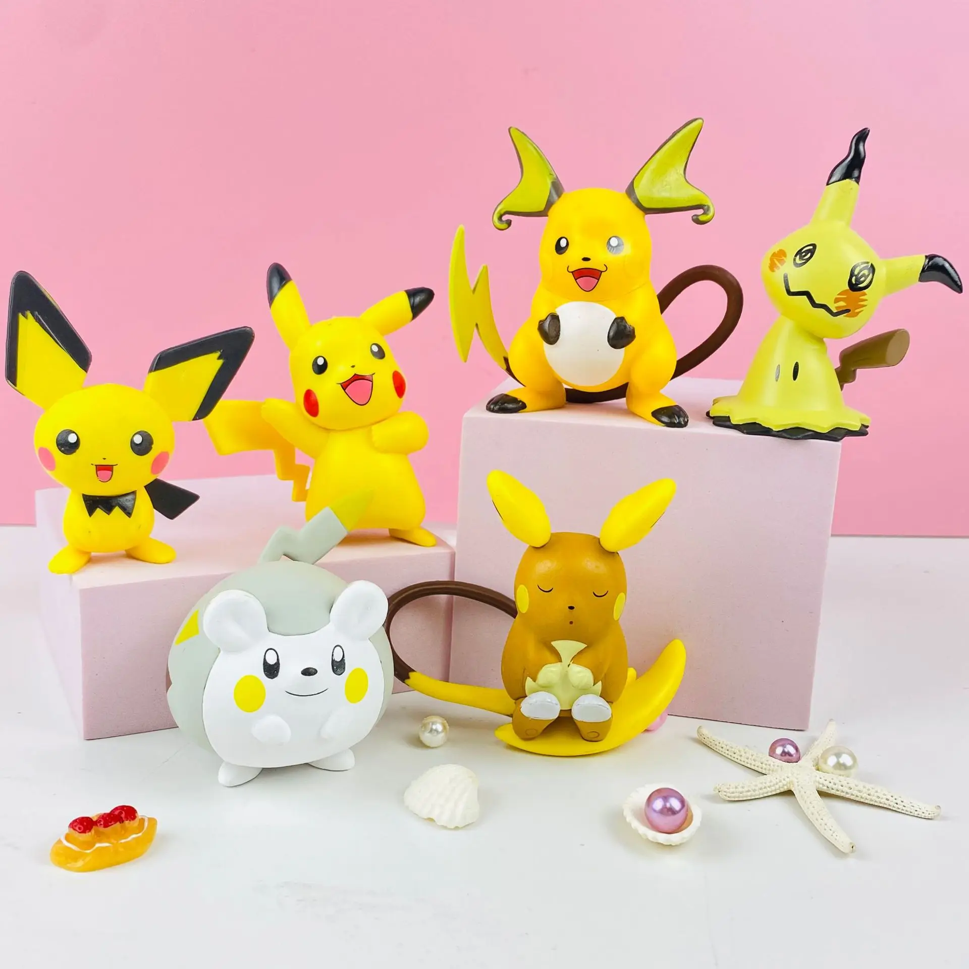 Pokemon Pikachu Action Figures Pichu Alola Raichu Togedemaru Cute Anime  Model Mimikyu Ornament Toys For Kids Surprise Gifts - Fantasy Figurines -  AliExpress