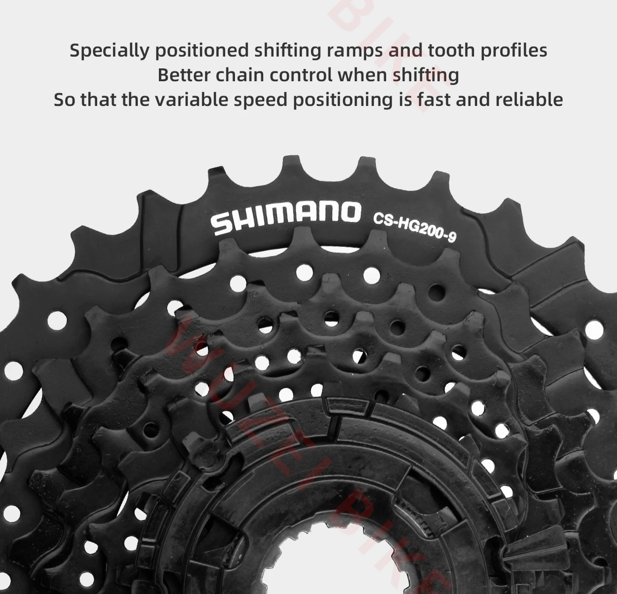 Shimano K7 9Speed Freewheel and Chain Groupset H200 Sunshine 23/25/28/30/32/36/40/42/46/50T Cassette HG53/KMC X9 Chain 9V Kit