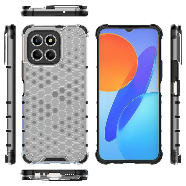 Comprar Funda armadura a prueba de golpes KEYSION para Honor 90 5G 90 Lite  silicona + PC funda de teléfono transparente de panal para Huawei Honor 70  Lite 5G