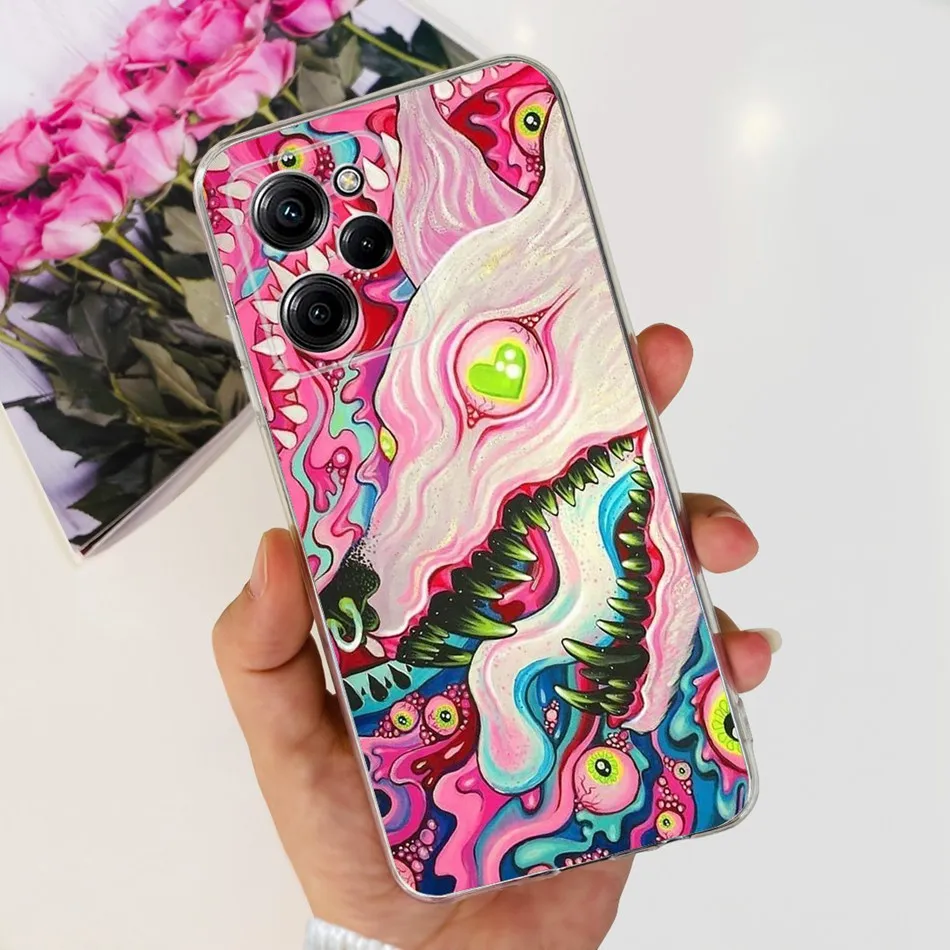 Elegant Printed Soft Silicone TPU Phone Case - Compatible with Poco X5 Series