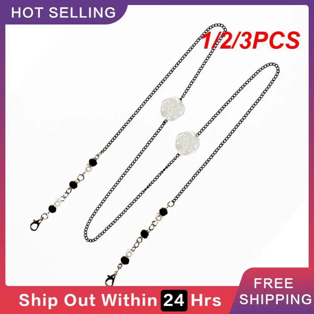 

1/2/3PCS Sunglasses Masking Chains Vintage Metal Sunglasses Lanyard Outdoor Mask Chain High-quality 70cm Glasses Chain For Women