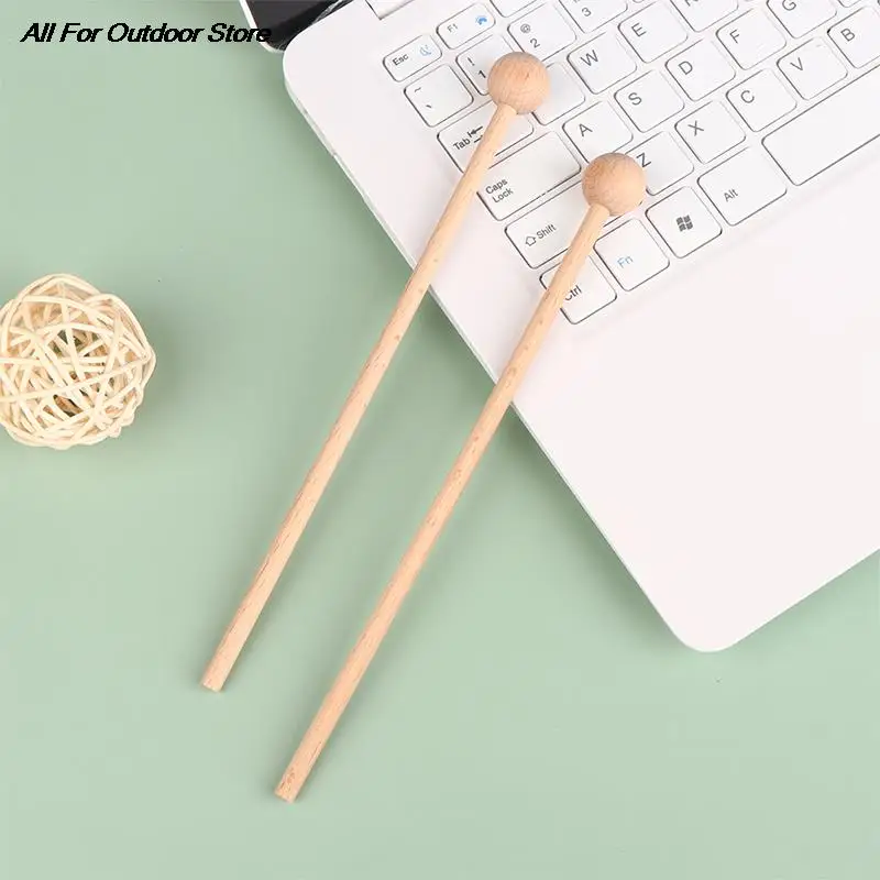 1Pair Solid Wood Knocking Sticks Hammer Children's Percussion Instruments Wood Mallets Percussion Sticks for Xylophone