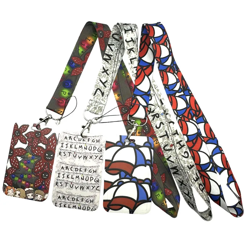 Alphabet Letter Flower Keychain Lanyard - Stylish Key Neck Strap for Cards, Badges & Decorations