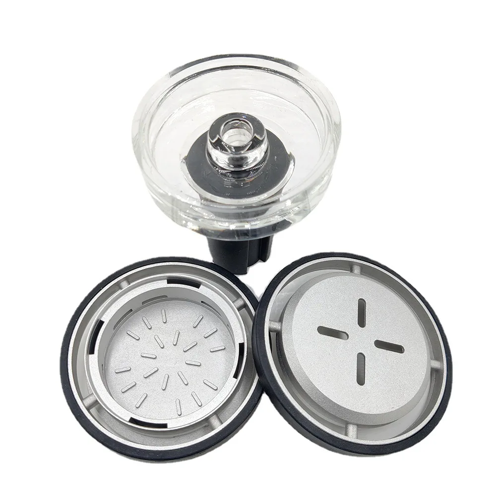 Glass Shisha Bowl Silicone Hookah Tobacco Flavor Holder 4 Parts Thermal Head Chicha Shisha Coal Bowl Sheesha Accessory