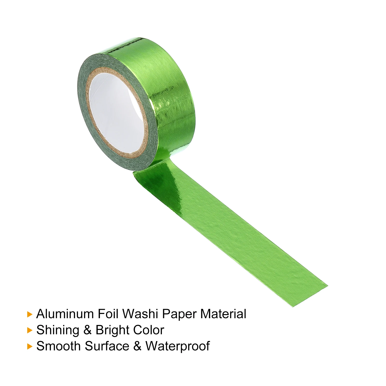 3 Roll 15mmx5m Metallic Washi Tape Mirror Masking Foil Sticker Self Adhesive Sticker Label Stationery for DIY Art Craft Wrapping 3